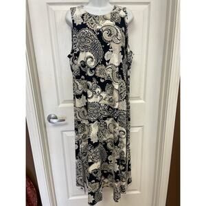NWT J. Jill XLP Dress Paisley Retail $109 Maxi